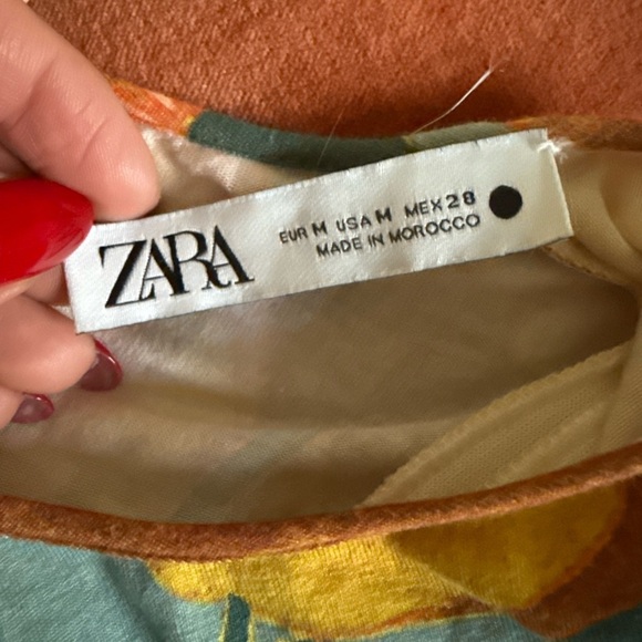 Zara Colorful Retro Style Floral Cutout Maxi Dress - Picture 5 of 12